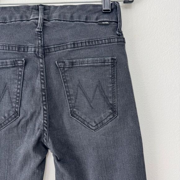 Mother High Waisted Style Looker Black Denim Size 25 - Picture 3 of 13
